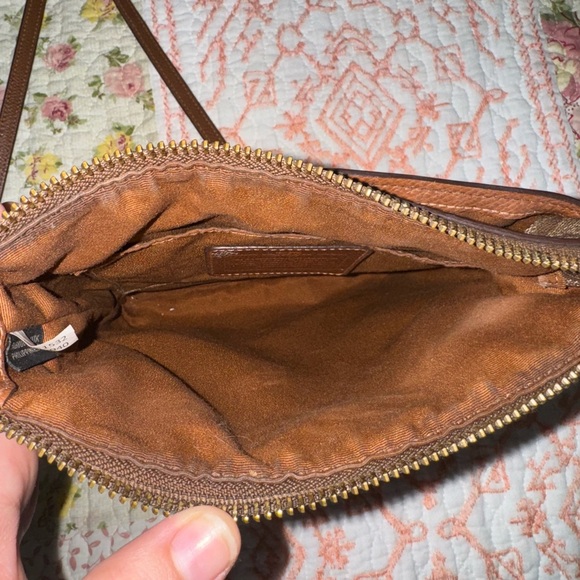 Coach Logo Crossbody Purse with Gold Hardware - Picture 5 of 6